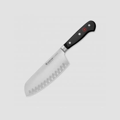Нож кухонный поварской «Chai Dao» с углублениями на кромке, 17 см, серия Classic, WUESTHOF, Золинген, Германия, поварсие (в китайском стиле)