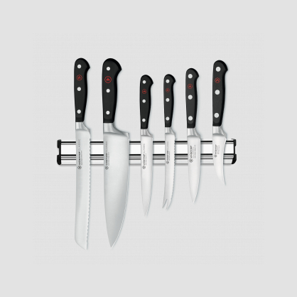 Набор из 6-ти кухонных ножей на магнитном держателе, серия Classic, WUESTHOF, Золинген, Германия, Серия Classic