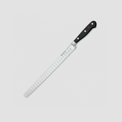 Нож кухонный для тонкой нарезки филе с углублениями на кромке 26 см, серия Classic, WUESTHOF, Золинген, Германия, Ножи для тонкой нарезки ветчины