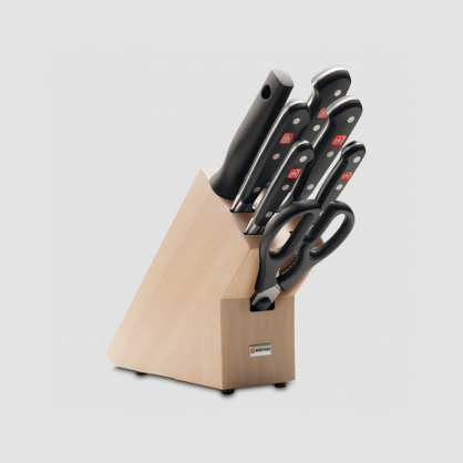 Набор кухонных ножей 7 предметов в подставке, серия Classic, WUESTHOF, Золинген, Германия, Наборы ножей с подставкой