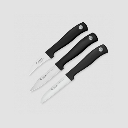 Набор кухонных ножей для чистки овощей, 3 предмета, серия Silverpoint, WUESTHOF, Золинген, Германия, Наборы ножей для чистки овощей