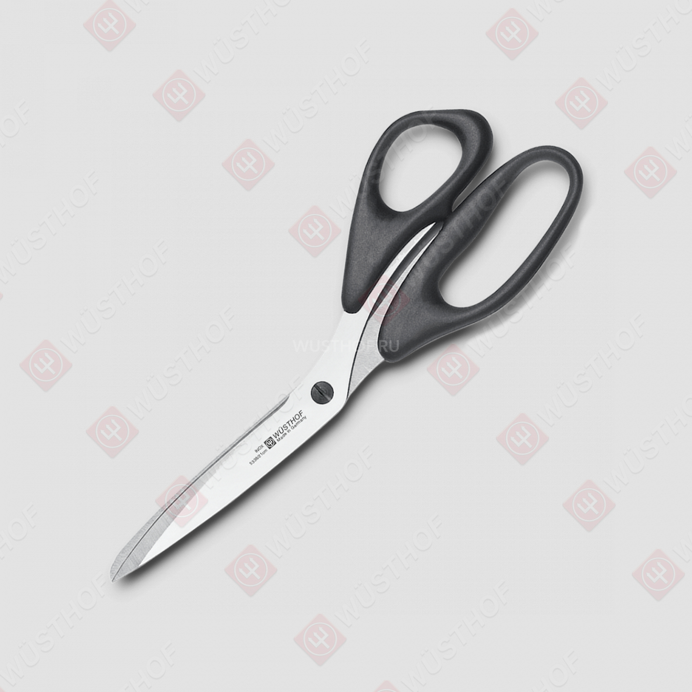 Ножницы хозяйственные 21 см, нержавеющая сталь, пластиковые ручки, серия Professional tools, WUESTHOF, Золинген, Германия