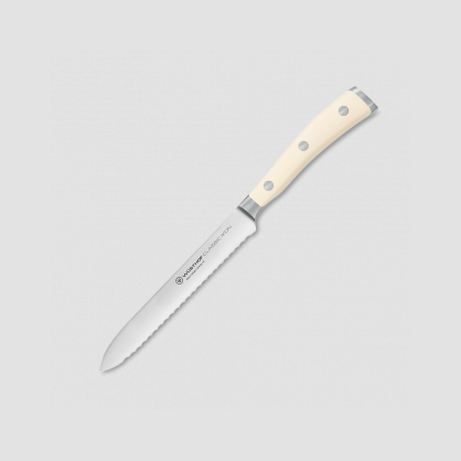 Нож кухонный для бутербродов 14 см, серия Ikon Cream White, WUESTHOF, Золинген, Германия, Ножи для томатов