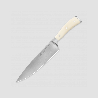 Профессиональный поварской кухонный нож 20 см, серия Ikon Cream White, WUESTHOF, Золинген, Германия, Ножи поварские