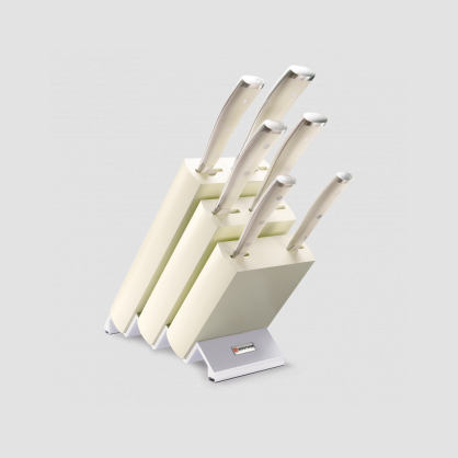 Набор кухонных ножей 6 предметов в подставке, серия Ikon Cream White, WUESTHOF, Золинген, Германия, Наборы ножей с подставкой