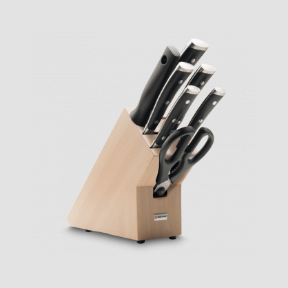 Набор ножей 5 предметов + мусат+ ножницы, на подставке, серия Classic Ikon, WUESTHOF, Германия, Серия Classic Ikon