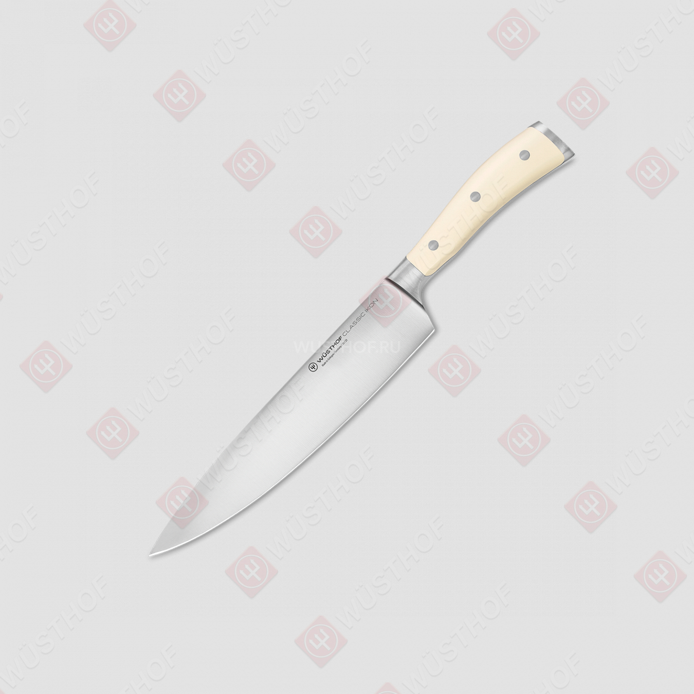 Профессиональный поварской кухонный нож 23 см, серия Ikon Cream White, WUESTHOF, Золинген, Германия
