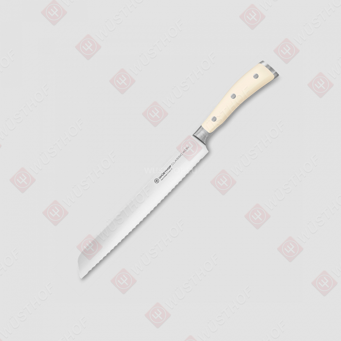 Нож кухонный для хлеба 23 см, серия Ikon Cream White, WUESTHOF, Золинген, Германия