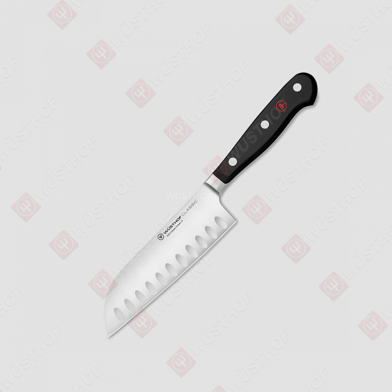 Нож кухонный Сантоку с углублениями на кромке 14 см, серия Classic, WUESTHOF, Золинген, Германия