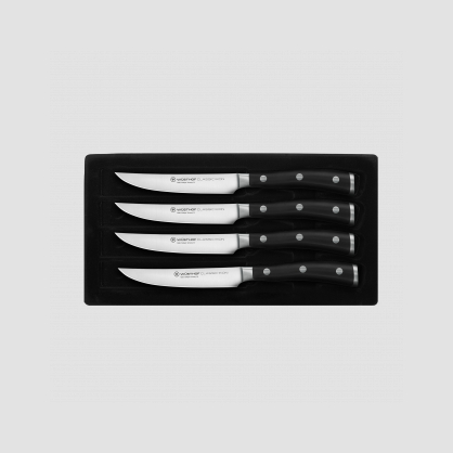 Набор кухонных ножей для стейка 4 штуки, серия Classic Ikon, WUESTHOF, Золинген, Германия, Серия Classic Ikon