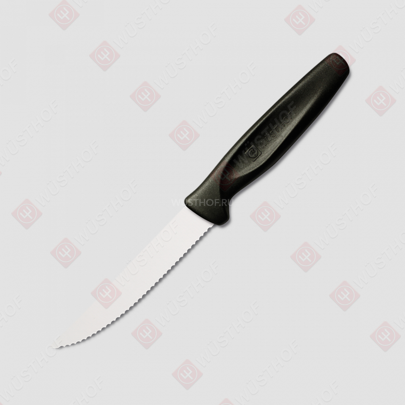 Нож кухонный для стейка 10 см, рукоять черная, серия Sharp Fresh Colourful, WUESTHOF, Золинген, Германия