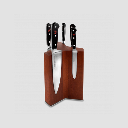 Набор из 6-ти кухонных ножей на подставке из бука, серия Classic, WUESTHOF, Золинген, Германия, Серия Classic